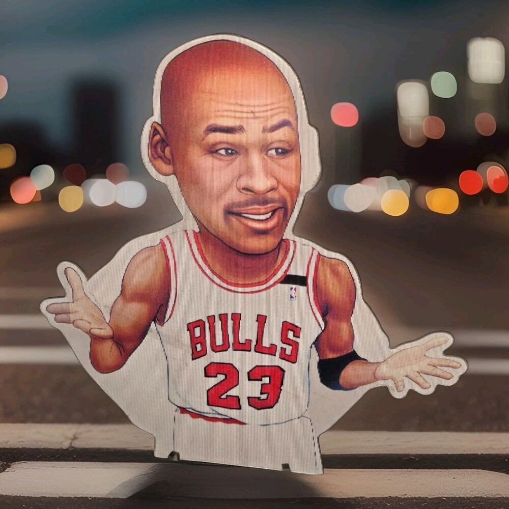Michael Jordan The Shrug Bulls 3D Motion Lenticular Car Laptop Decal Sticker